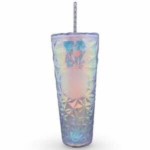 Starbucks Holiday 2023 Iridescent Winter White Venti Cold Cup NWT Beautiful